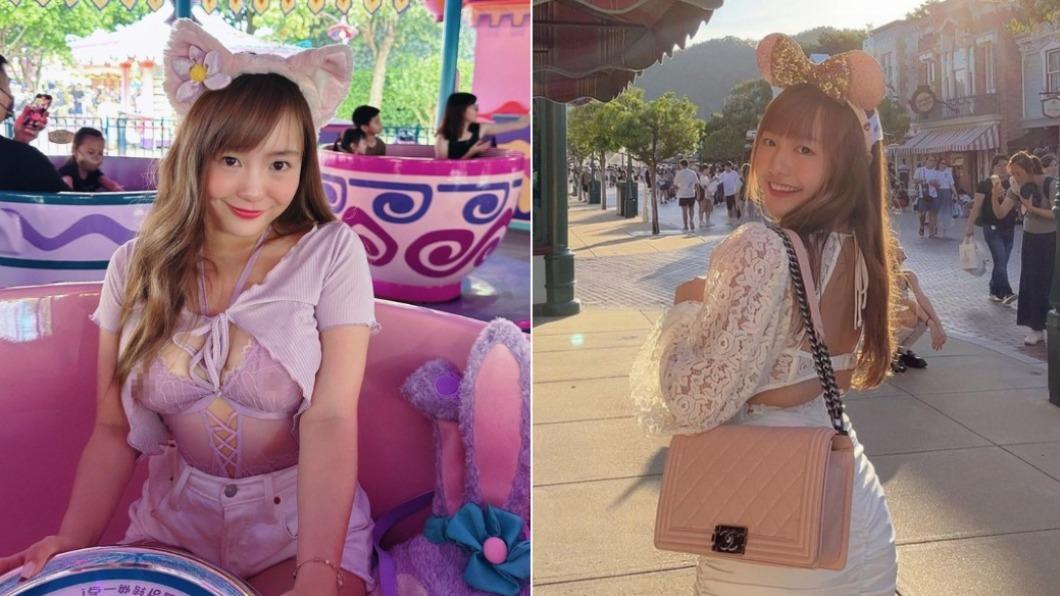 港女權網紅辣玩迪士尼!「胸前2粒」大放送 本人全說了