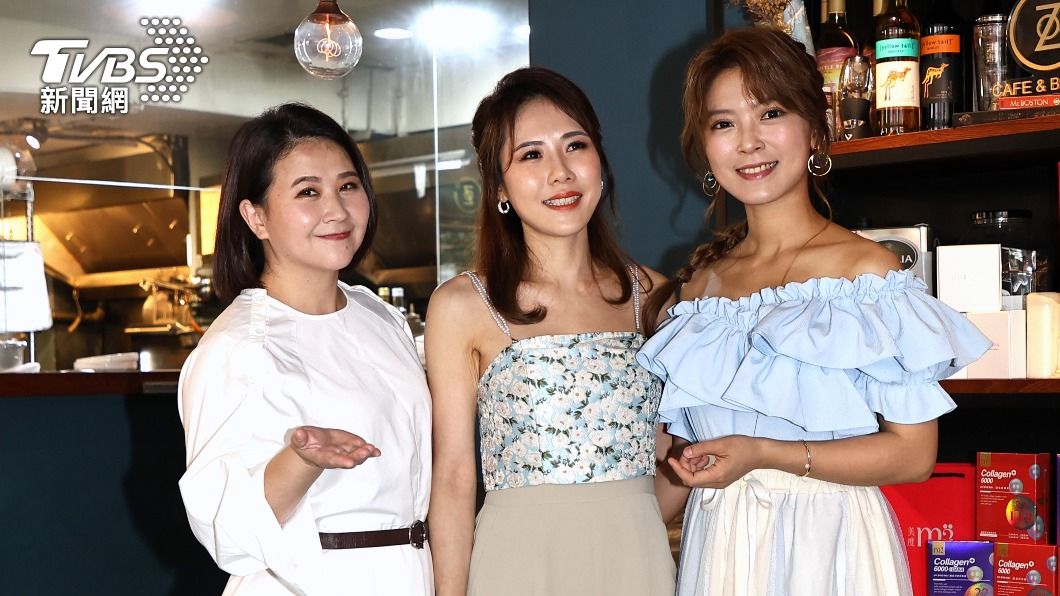 林喬安(左起)和吳申梅、翁鈺鈞也將在11月25日的演唱會上登台演出。(圖/張哲鳴攝)