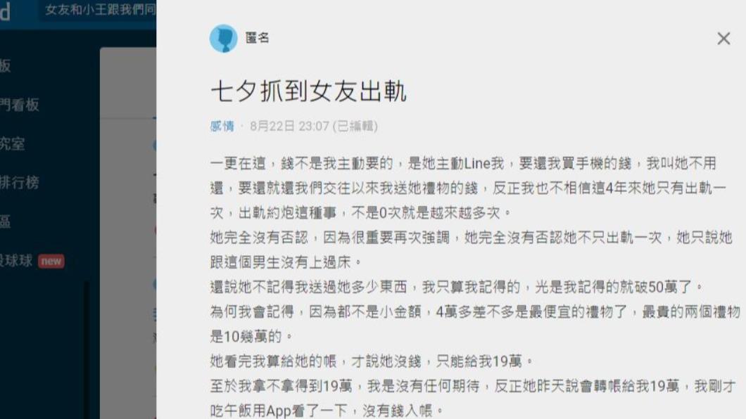 圖／翻攝自Dcard