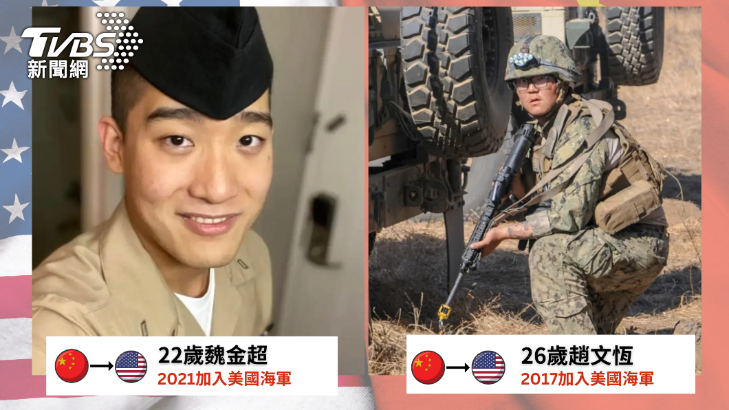 兩名海軍士兵被美國逮到把機密傳給中國。(圖/TVBS)