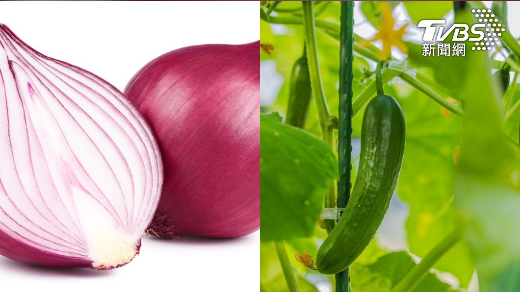 洋葱、黃瓜是耐放的食物。(示意圖/shutterstock達志影像)