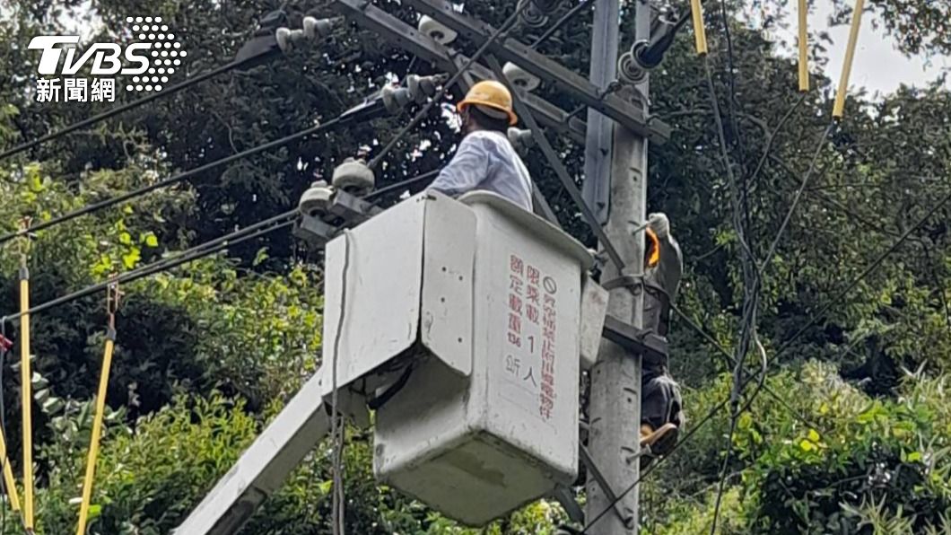 台電人員在現場發現一具動物屍體。（圖／TVBS）