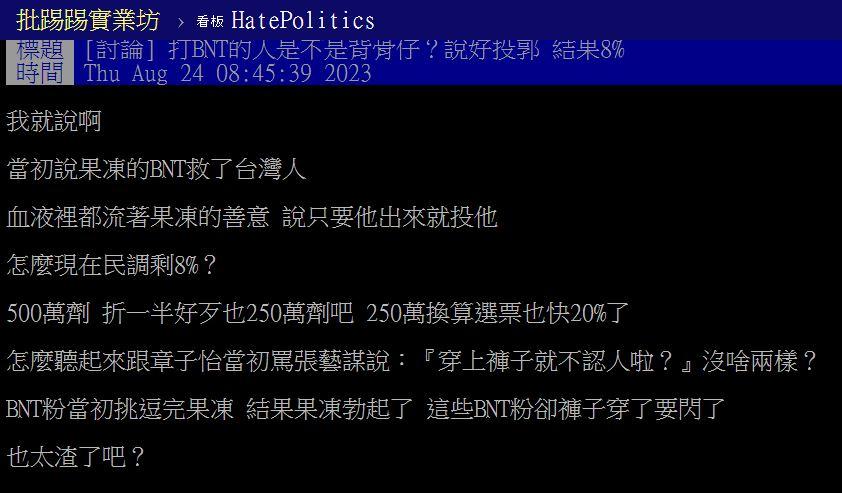 圖/翻攝自PTT