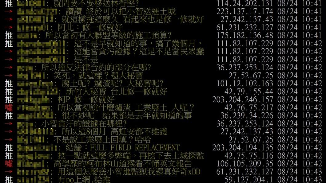 政黑板網友反應。(圖/翻攝自PTT)