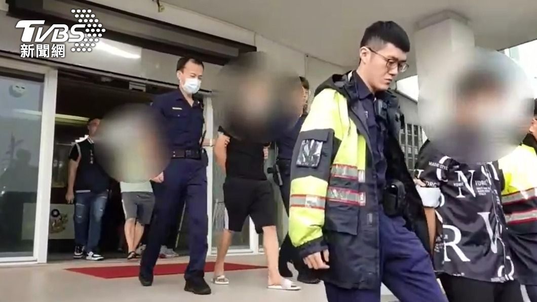 團男等5名犯嫌被警方移送法辦。(圖/TVBS)
