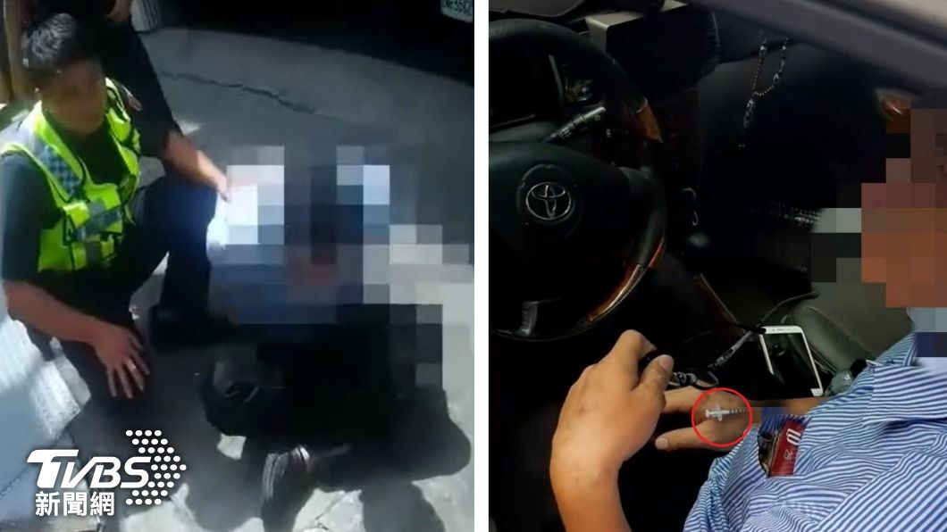 頭髮抓好準備約會!等不到網友等到警察 心碎男車內吸毒慘了