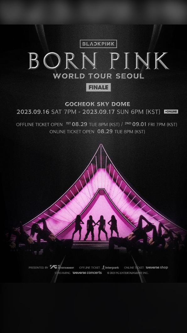 BLACKPINK宣布巡演終場消息(圖/翻攝BLACKPINK FB)