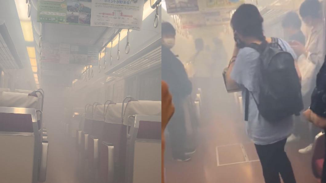 日本阪神電車驚傳爆炸！車廂濃煙狂冒　乘客目睹火花嚇壞