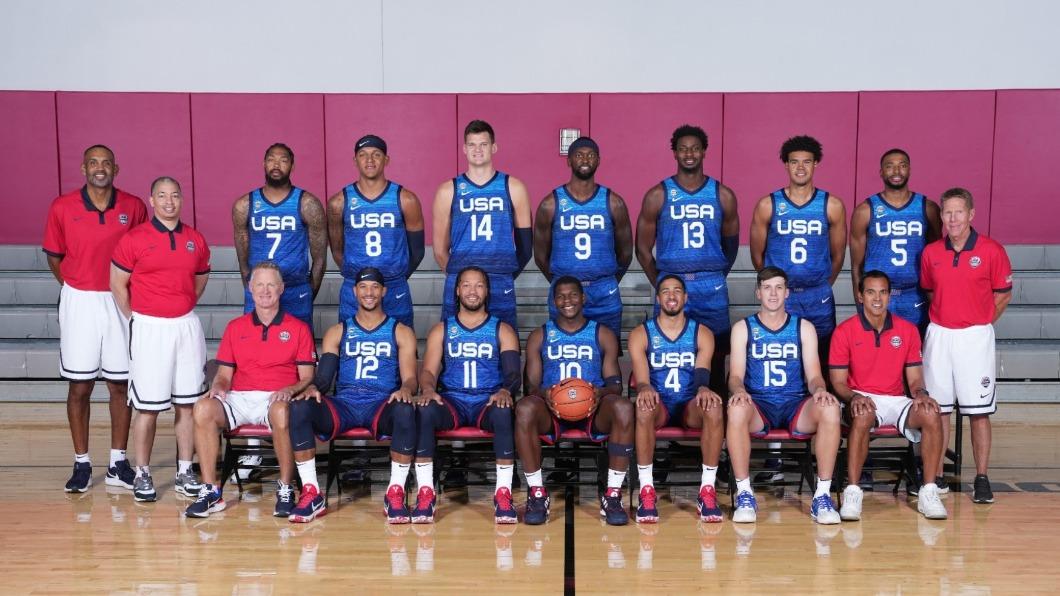 美國隊本屆12人陣容。(圖/翻攝自Twitter@usabasketball)