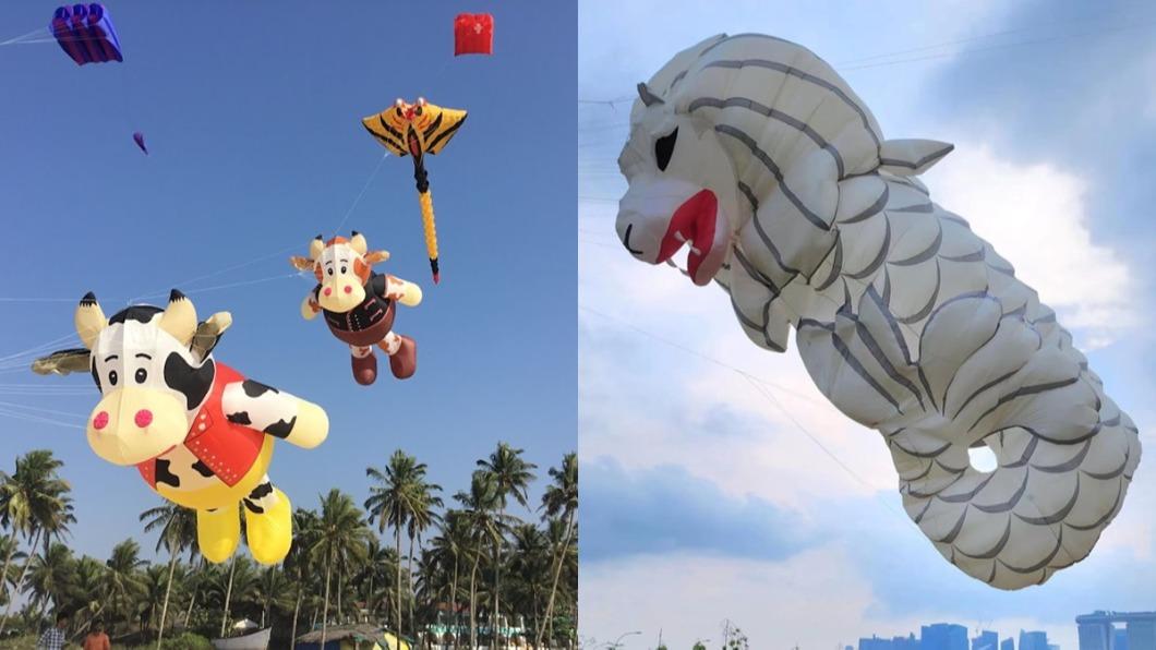 各國風箏好手齊聚，新加坡魚尾獅也會出現。（圖／2023新竹市國際風箏節官網提供）