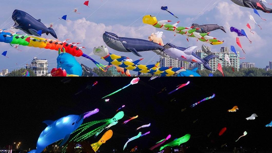 2023新竹風箏節限時登場! 巨型鯨魚、魚尾獅超萌升空