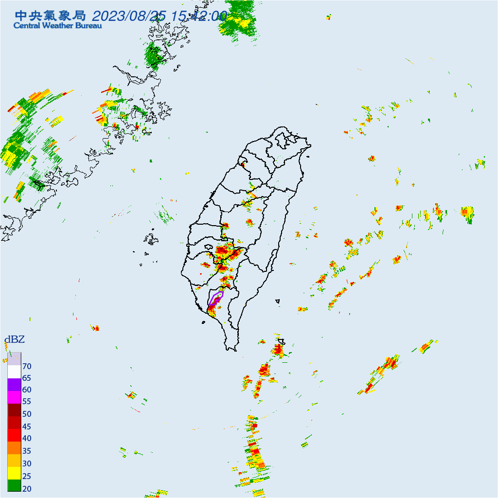快訊／屏東大雷雨狂炸1小時　6縣市大雨特報