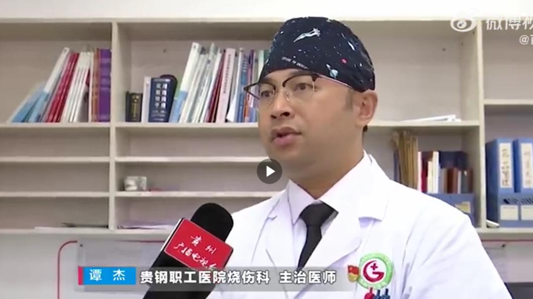 主治醫師譚傑透露手術後情況良好。（圖／翻攝自百姓關注微博）