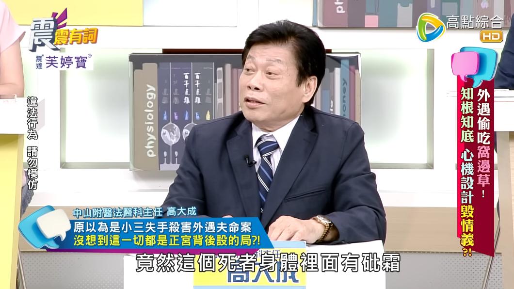 高大成驗屍後發現,死者體內有砒霜。(圖/翻攝自高點電視YT)