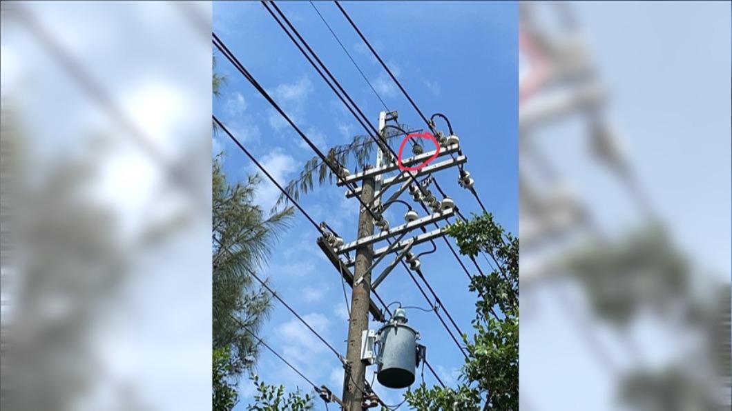 高雄岡山電桿絕緣器破損49戶停電 樂購廣場受波及