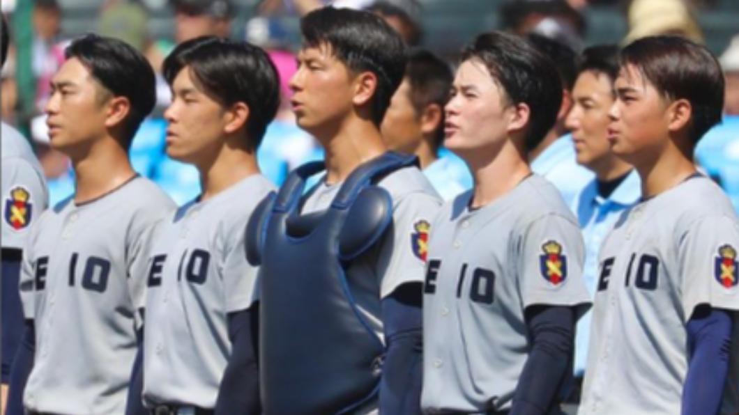 慶應高校棒球隊沒有髮禁。（圖／翻攝自IG akitakoshien）