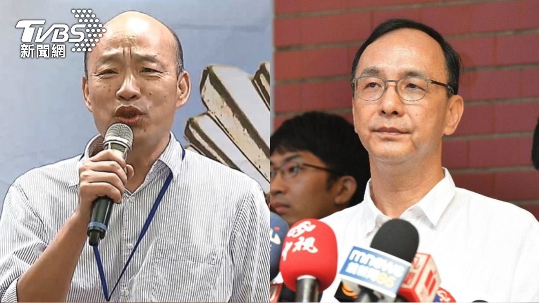許國泰認為,應將黨主席換為韓國瑜(圖左)。(圖/TVBS資料畫面)