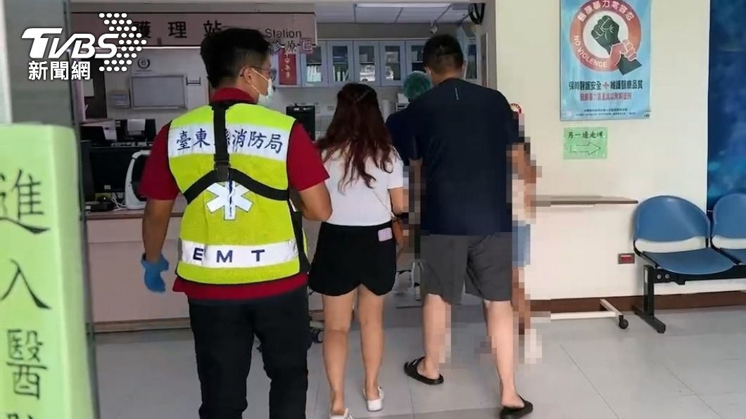 孩童出現咳嗽症狀。（圖／TVBS）
