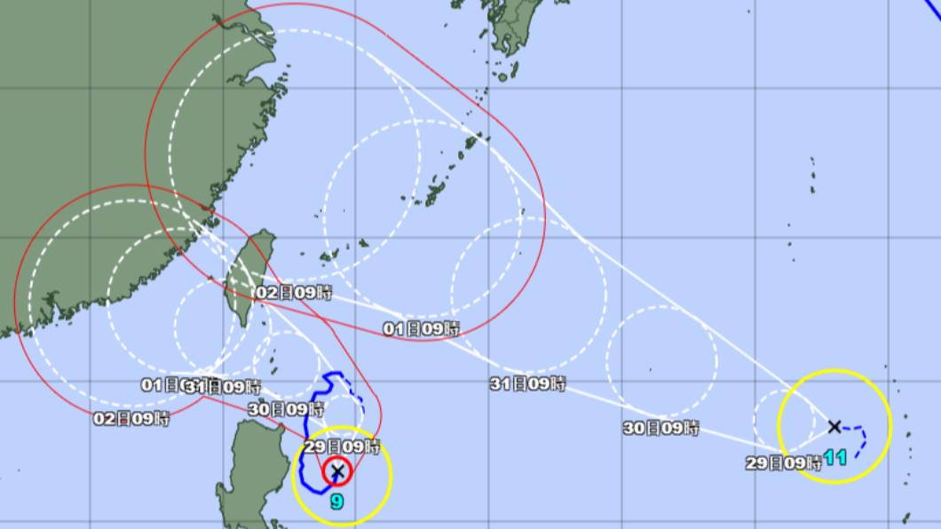 雙颱夾擊？日氣象廳南修蘇拉路徑　海葵這天最靠近北台灣
