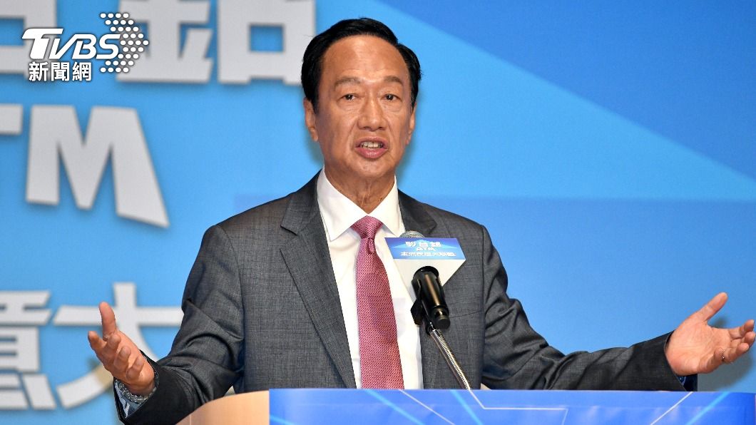 鴻海創辦人郭台銘宣布參選2024總統。(圖/胡瑞麒攝)