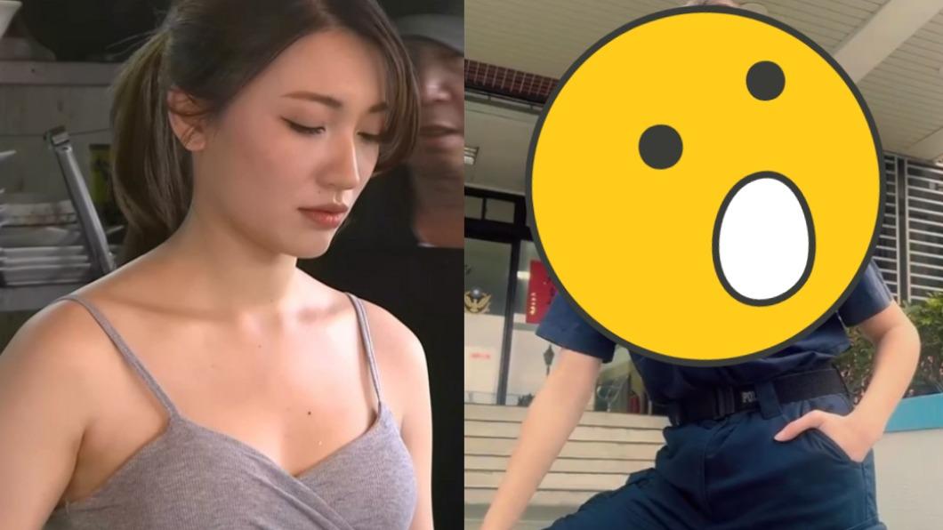 有片／樹林炒飯妹林彤任「一日反詐大使」　姣好身材撐爆警服
