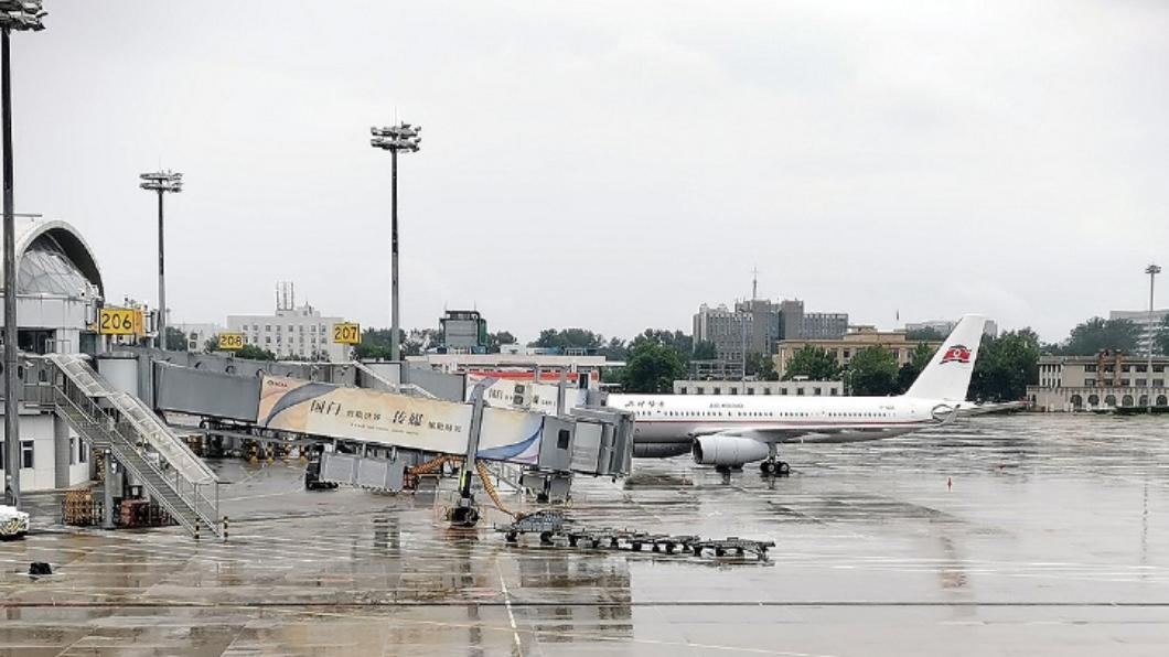 高麗航空降落北京機場。（圖／翻攝自《韓聯社》）