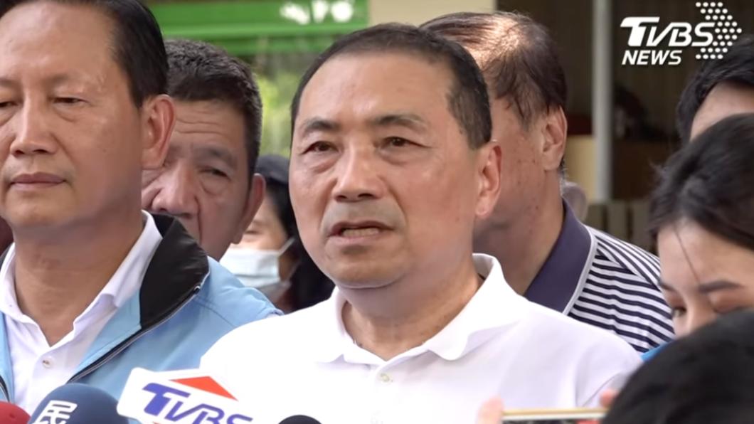國民黨總統參選人侯友宜。(圖/TVBS)