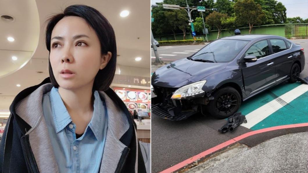 陳仙梅驚傳車禍!證實「坐窗邊」遭高速撞擊 車頭削整塊