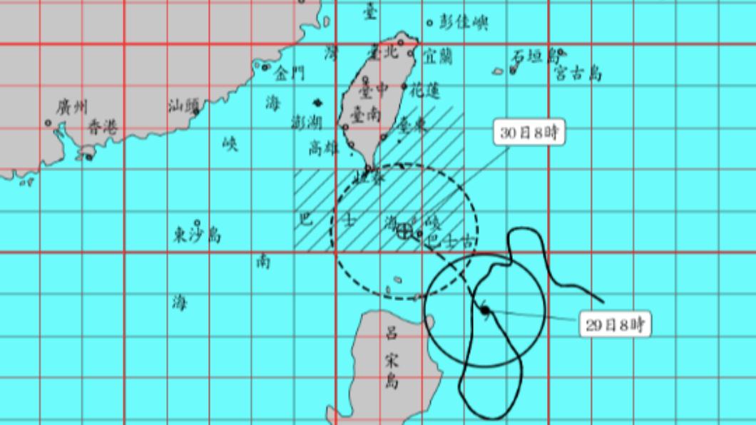 蘇拉颱風步步進逼!最快14:30發陸警 3縣市首當其衝