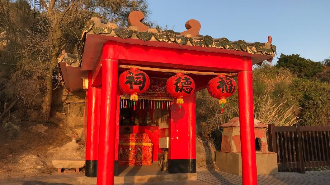 金門縣古崗村金湯港福德祠土地公在當地駐守百年。（圖／翻攝自金門古崗自然村臉書）