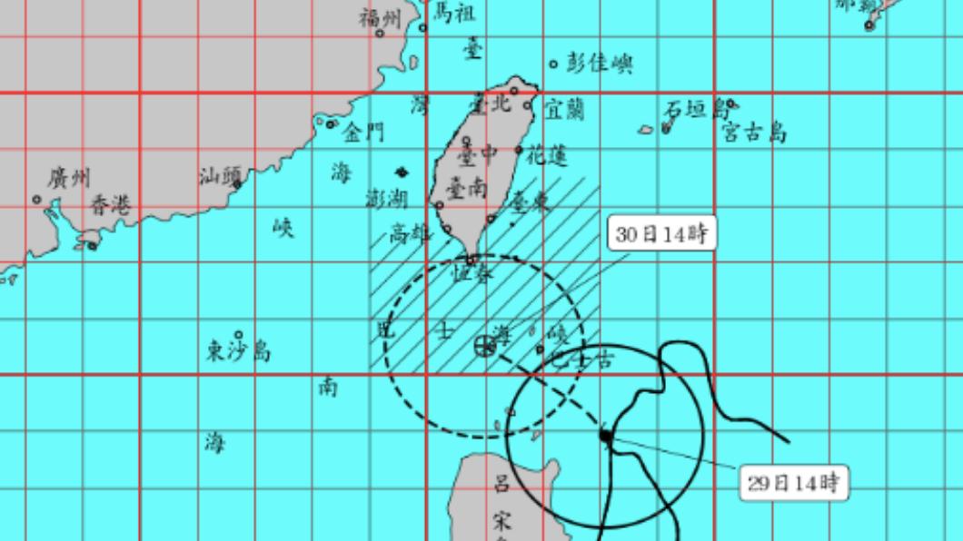 快訊／蘇拉颱風17:30發布陸警　今晚變天東部紫爆