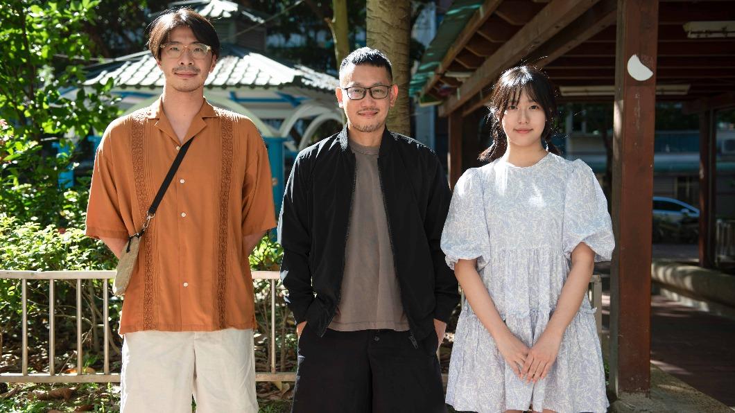 鍾佳播、導演許子瑋、麥語彤(彤彤)。(圖/花一映画提供)