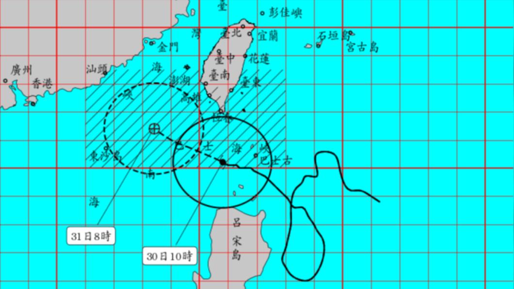 蘇拉颱風。（圖／氣象局）