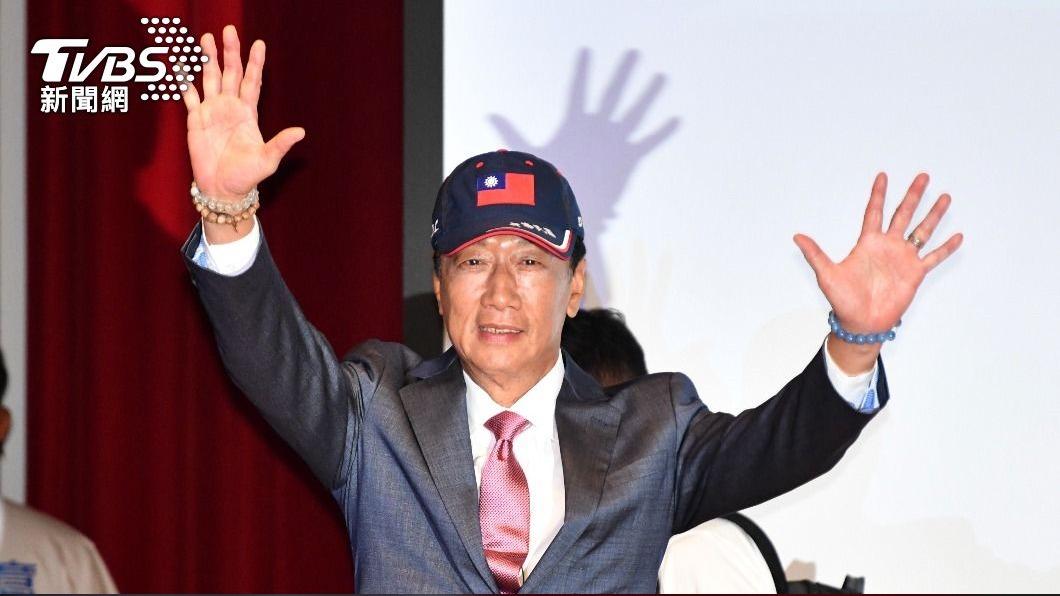 郭台銘28日宣布參選總統，單日聲量衝破27萬。（圖／胡瑞麒攝）