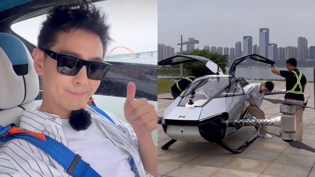 林志穎再挑戰飛行汽車！升空「飛越河川」全程曝　網驚：安全嗎