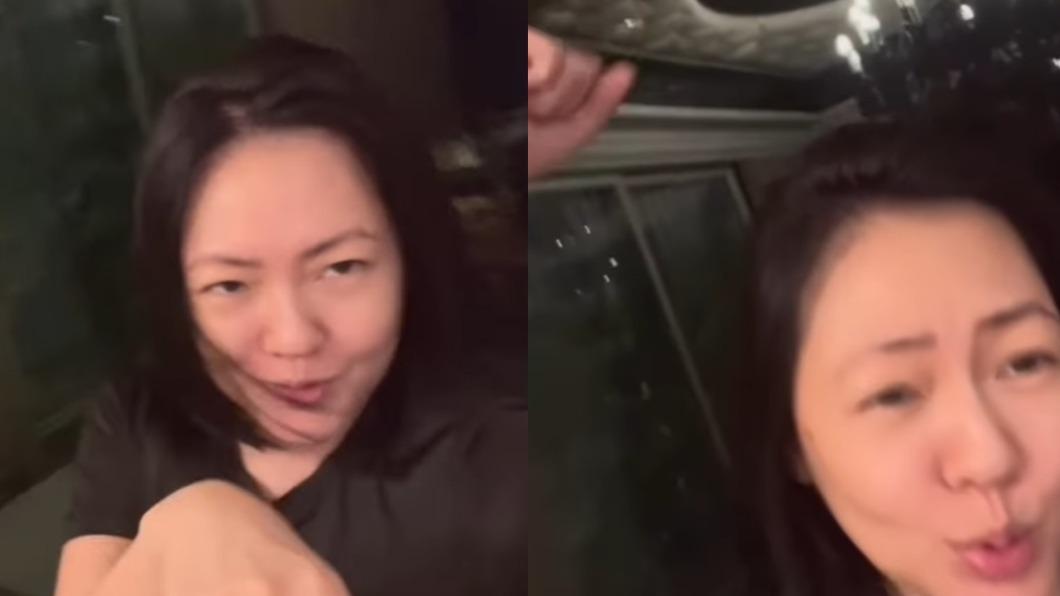 小S興奮熱舞慶祝女兒們開學。(圖/翻攝自IG@elephantdee)