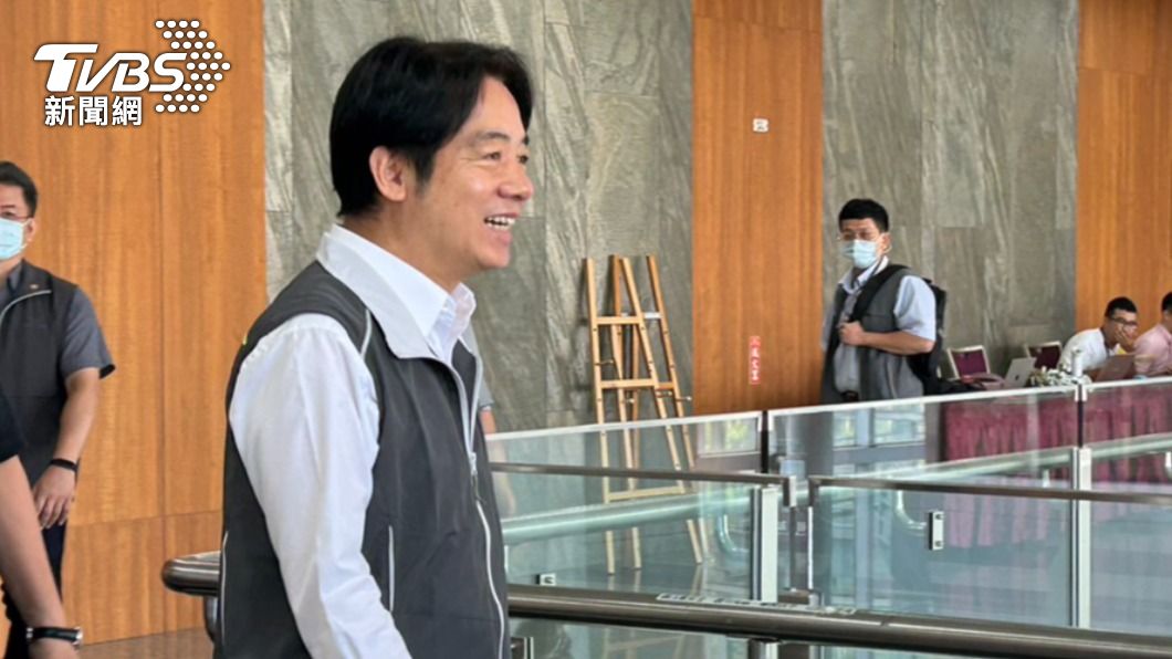 賴清德表示自己沒有躺著選。(圖/黃宣尹攝)
