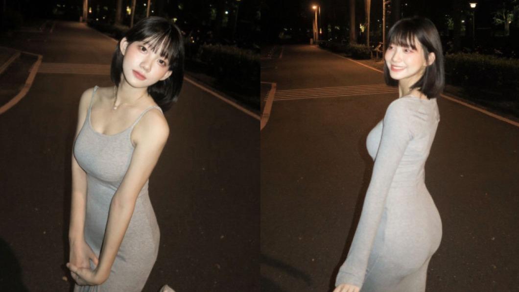 寧寧穿上後媽裙後,其極品S曲線更是一覽無遺。(圖/翻攝自「@1_ning_」IG)