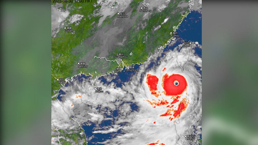 深圳市於18時將颱風警訊號升級為黃色。（圖／翻攝自深圳市氣象台）