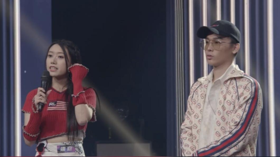 選手翊庭(左)直指物化女性歌曲不好,酷炫急喊強烈抵制。(圖/東風衛視提供)
