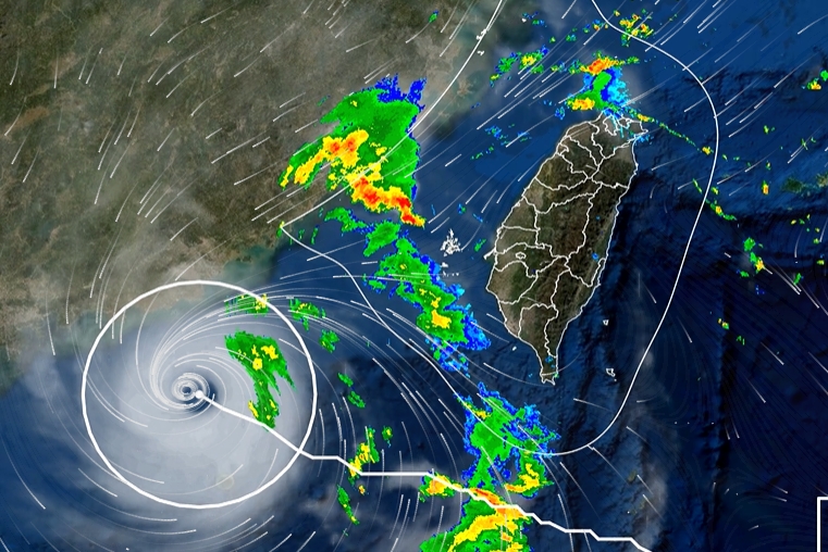 超強颱風蘇拉今襲港。(圖/翻攝NOAA)