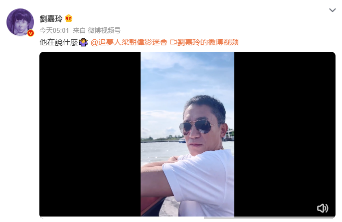 劉嘉玲、梁朝偉同遊威尼斯。(圖/翻攝自劉嘉玲微博)