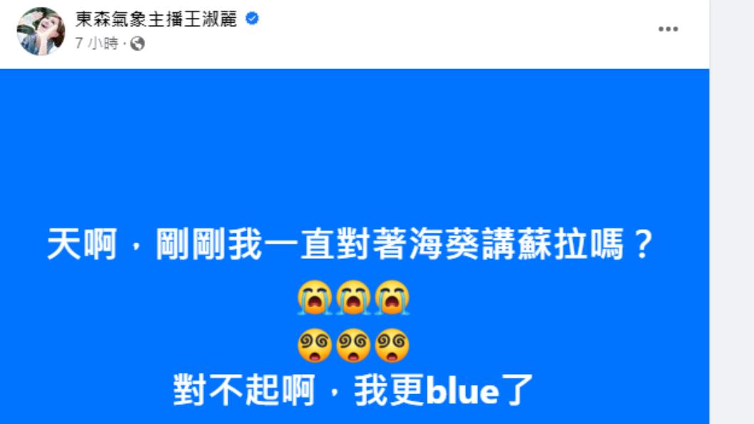 王淑麗發文表示懊惱。(圖/翻攝自王淑麗FB)