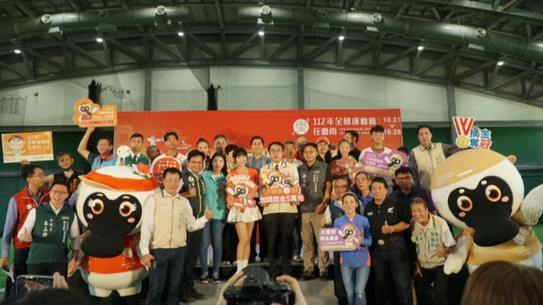 全運會/台南金牌獎金35萬六都第一 宣傳大使籃籃熱力應援