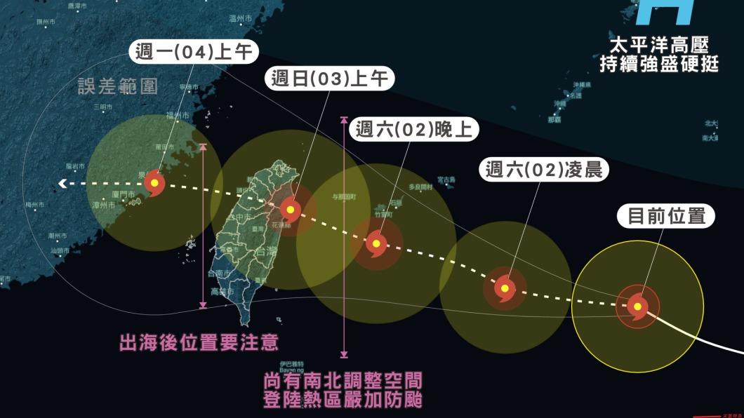 颱風海葵發海警!週日恐從花東登陸 風雨一路持續到週二