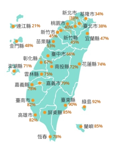 各地暴風圈侵襲機率。(圖/中央氣象局)