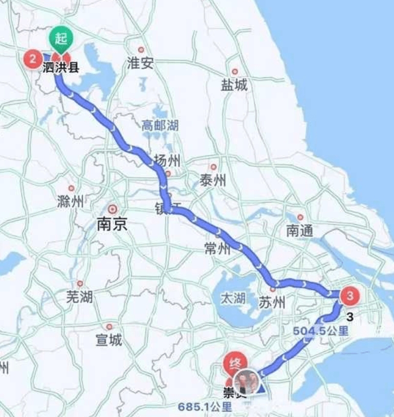 少年蹺家路途橫跨4省,距離685公里遠。(圖/翻攝自浙江法治報)