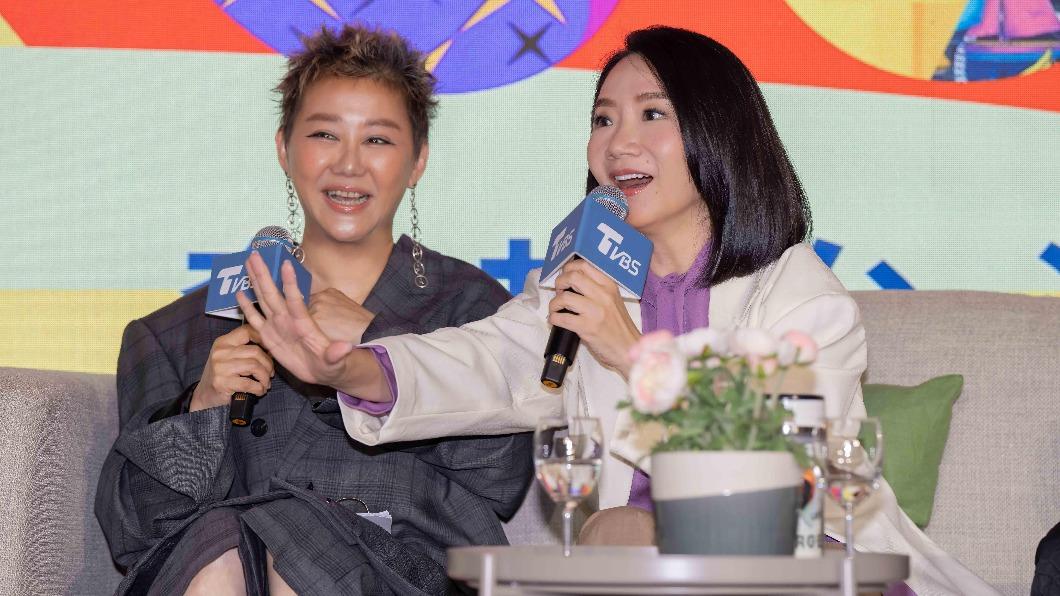 藍心湄、陶晶瑩2天后難得同台。(圖/TVBS)