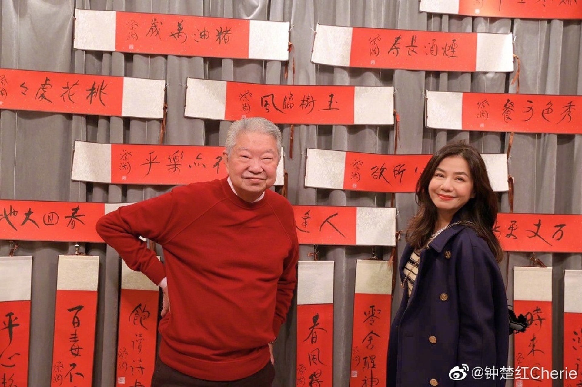 蔡瀾與鍾楚紅私交甚篤。(圖/翻攝自鍾楚紅微博)