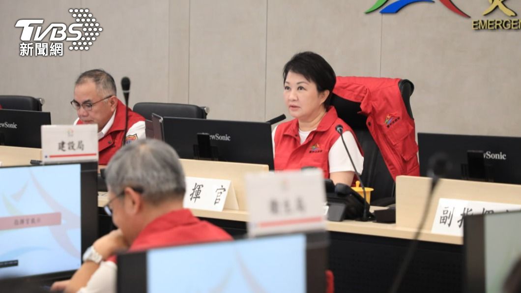 盧秀燕宣布台中今日停班停課。（圖／台中市政府提供）